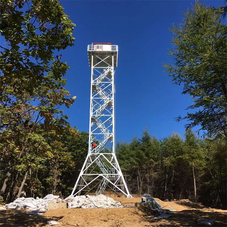 Galvanized Cuard Tower Four-Leg Steel Structure Frame Observation Tower - Image 2
