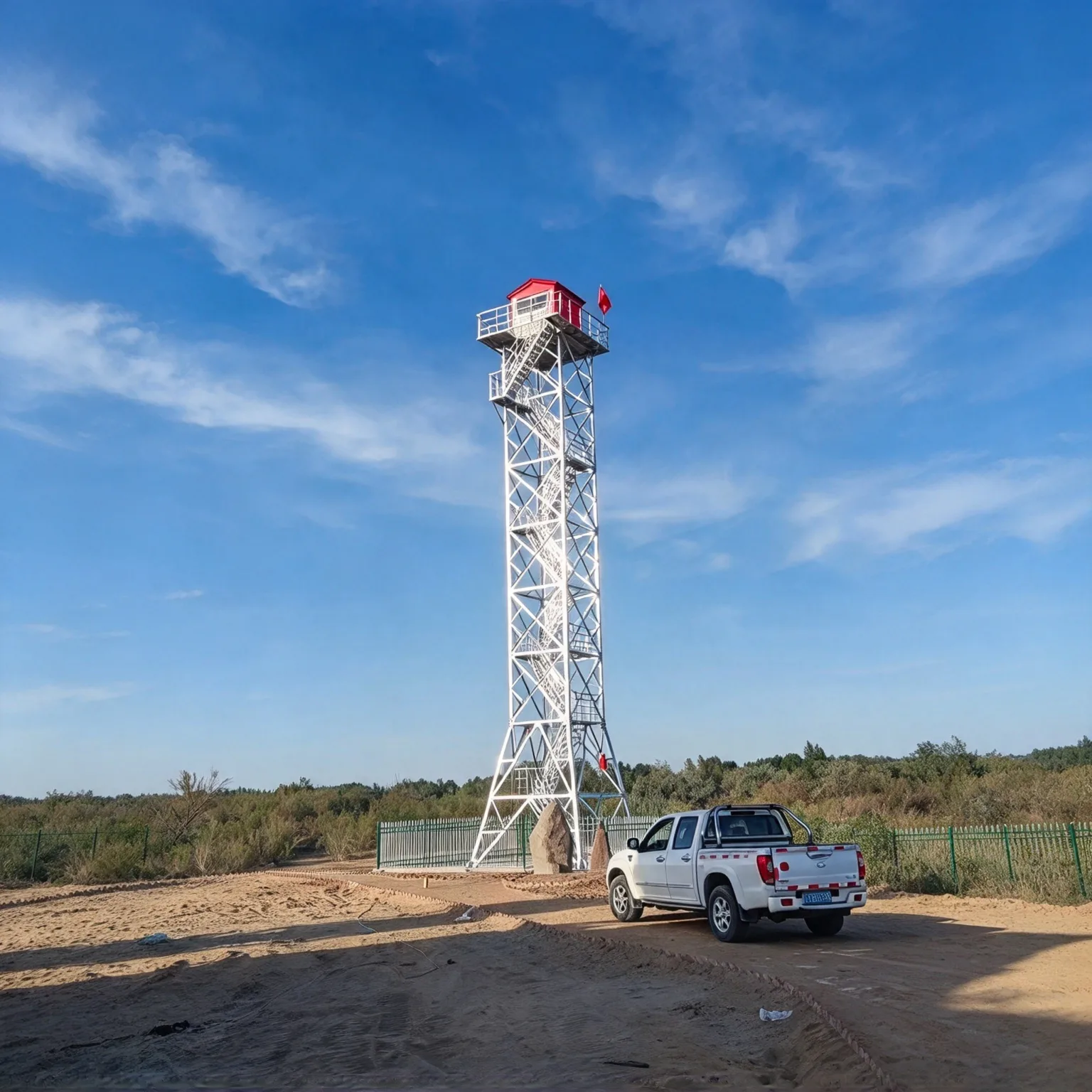 Galvanized Steel 15m 20m 25m Observation Guard Tower - Image 4