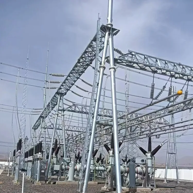 Gantry Steel Pole SubstationTransformer Structures forElectrical Power